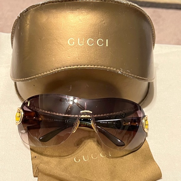 SOLD**** Authentic Gucci Bamboo Sunglasses GG 2875/S tortoise - Picture 15 of 15